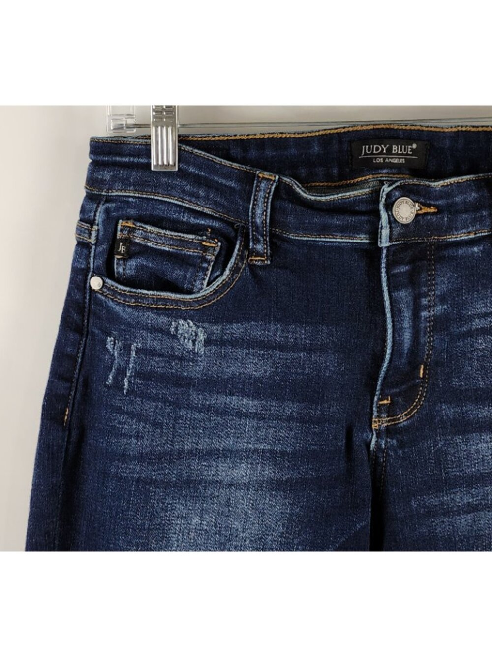 SOLD OUT Judy Blue Jeans Womens 9/29 Blue Slim Fit Distressed JB82104DK (29x29) - Picture 3 of 13